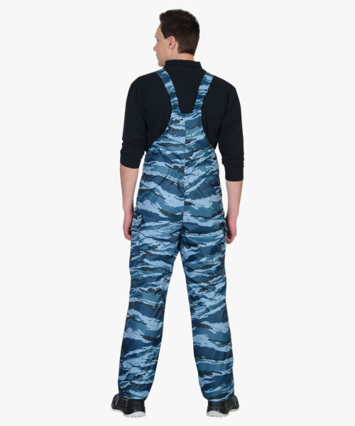 Костюм СИРИУС-БЕЗОПАСНОСТЬ зимний: куртка, п/комб. КМФ серый вихрь