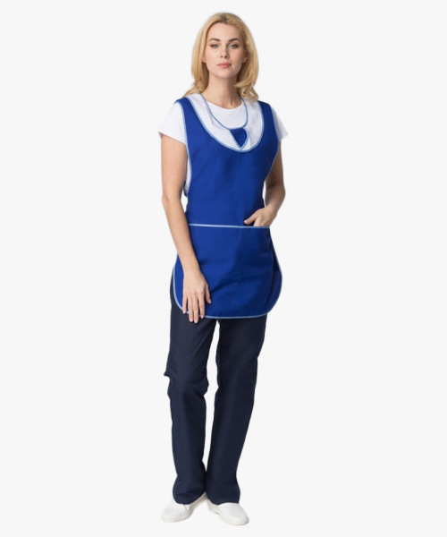 Фартук-сарафан Иней (тк.Габардин), синий