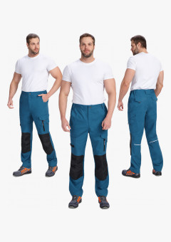 Брюки ProfLineSpecialist (тк.РипСтоп,240), циан/черный