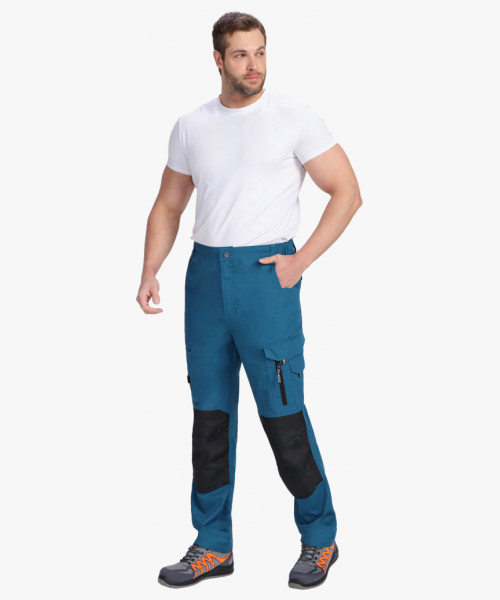 Брюки ProfLineSpecialist (тк.РипСтоп,240), циан/черный