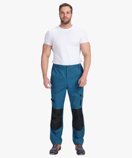 Брюки ProfLineSpecialist (тк.РипСтоп,240), циан/черный
