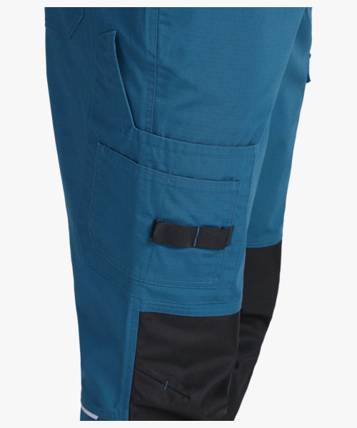 Брюки ProfLineSpecialist (тк.РипСтоп,240), циан/черный