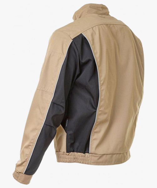 Куртка летняя мужская Brodeks KS201, цвет бежевый, чёрный