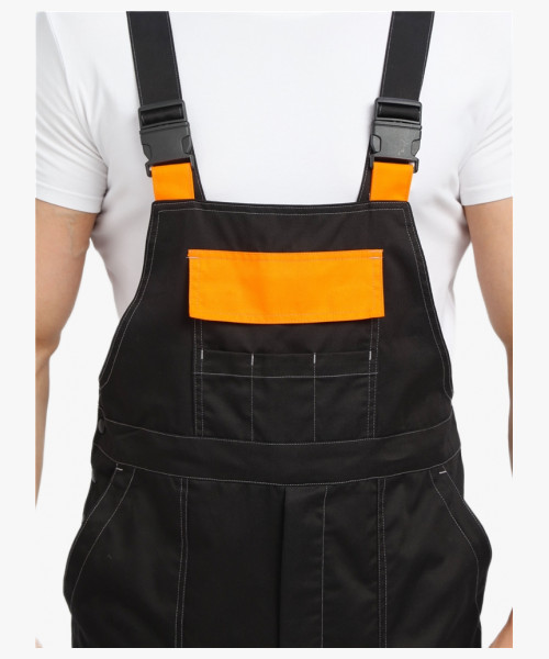 Костюм Виват-2 Премиум CH МВО (тк.Смесовая,240) п/к, черный/оранжевый