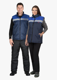 Жилет СИРИУС-ЭКСПРЕСС синий с васильковым и СОП