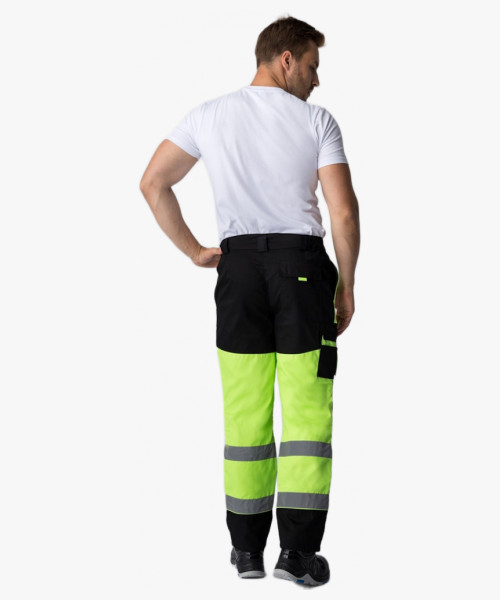 Костюм сигнальный (тк.Балтекс,210) брюки, лимонный/черный