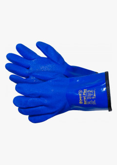 Barrel Plus Перчатки утепленные с обливкой ПВХ синего цвета