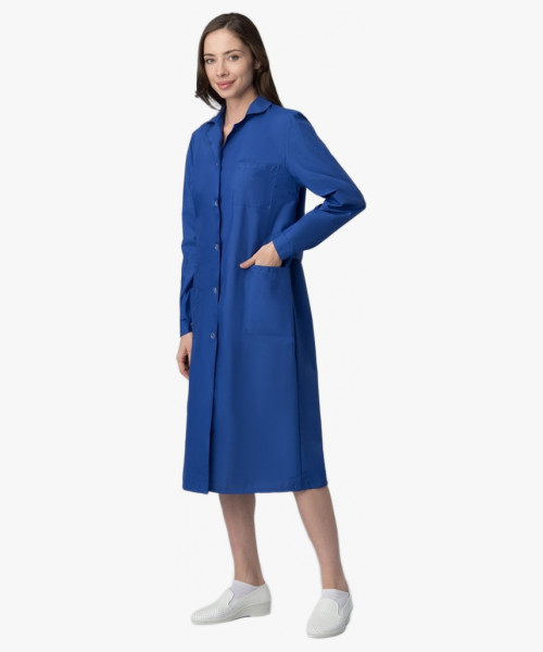 Халат женский Стандарт (тк.ТиСи), васильковый