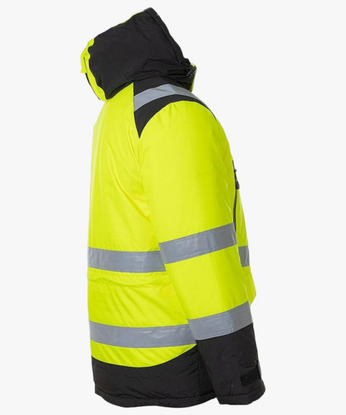 Куртка-парка сигнальная зимняя Brodeks KW217, цвет жёлтый, чёрный