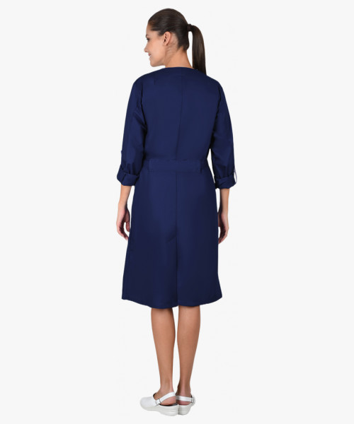 Халат СИРИУС-КОМФОРТ т.синий с белым