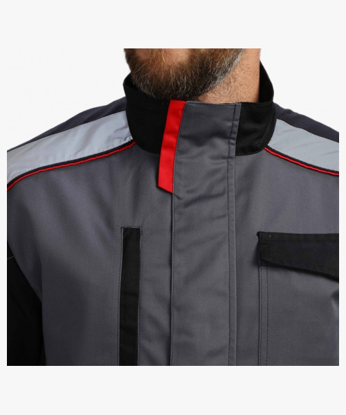 Костюм Сервис NEW (тк.Смесовая,240) п/к, серый/черный