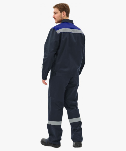 Костюм Липецк-1 СОП CH (тк.Смесовая,280) брюки, т.синий/васильковый