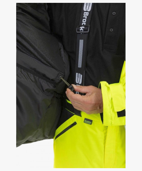 Куртка-парка сигнальная зимняя Brodeks KW220, цвет жёлтый