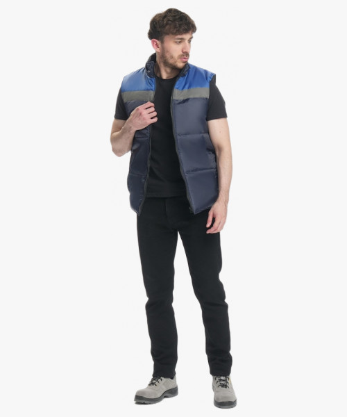 Жилет утепленный Экспертный СОП (тк.Оксфорд), т.синий/васильковый