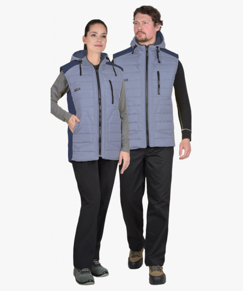 Жилет СИРИУС-УРБАН голубой с темно-синим