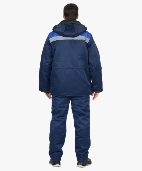 Костюм СИРИУС-БРИГАДИР куртка, брюки, синий с васильковым и СОП