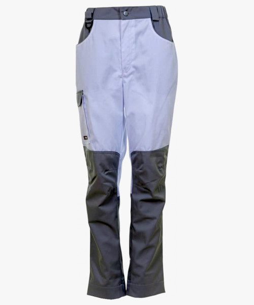 Брюки рабочие женские Brodeks KS328, цвет белый, серый