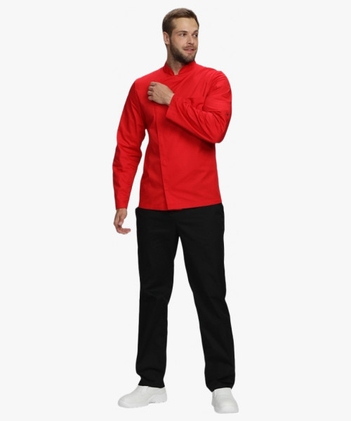 Китель повара Гастро (тк.Смесовая,160), красный