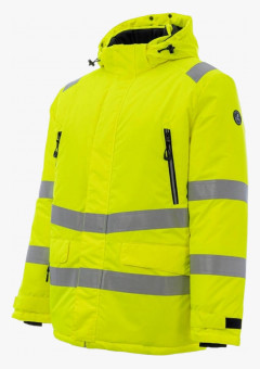 Куртка-парка сигнальная зимняя Brodeks KW220, цвет жёлтый
