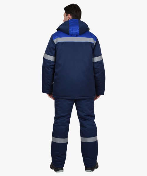 Костюм СИРИУС-РОСТ-АРКТИКА куртка, брюки, синий с васильковым и СОП