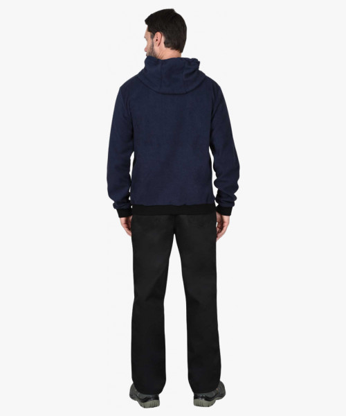 Толстовка флисовая синяя