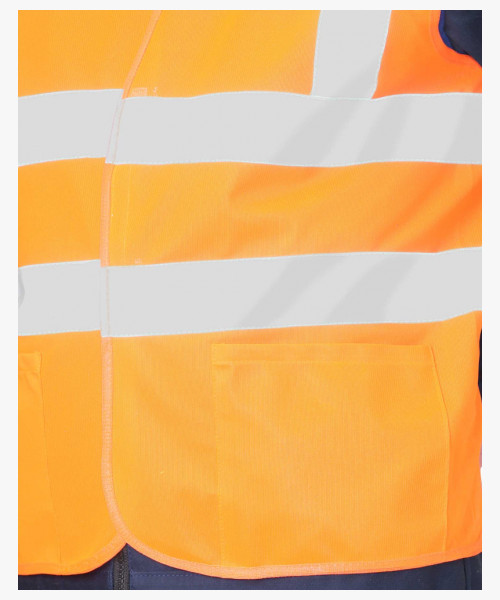 Жилет сигнальный SIRIUS класс 2, 4 СОП (трик.120 гр/м2, карманы) оранжевый