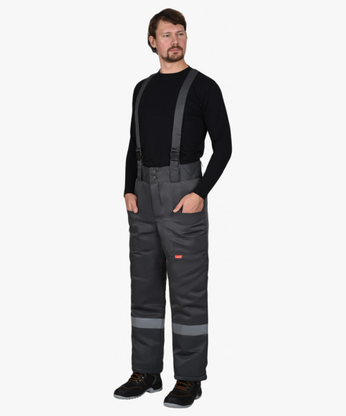 Брюки зимние универсальные тёмно-серые с СОП