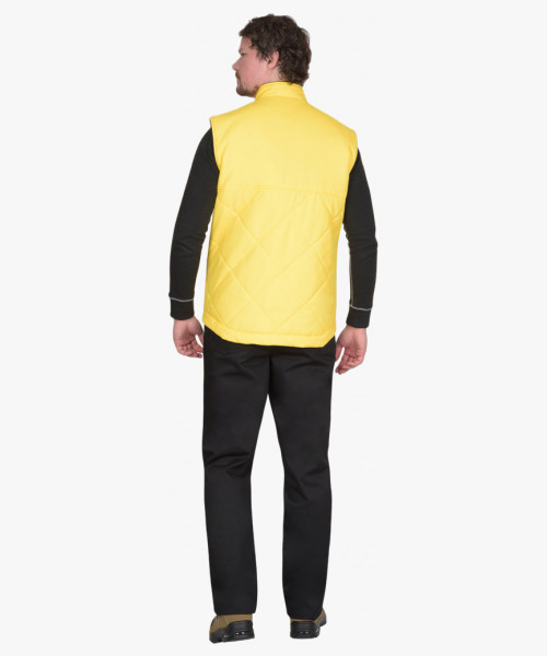 Жилет СИРИУС-ЕВРОПА удлинённый (на подкладке флис синий) желтый