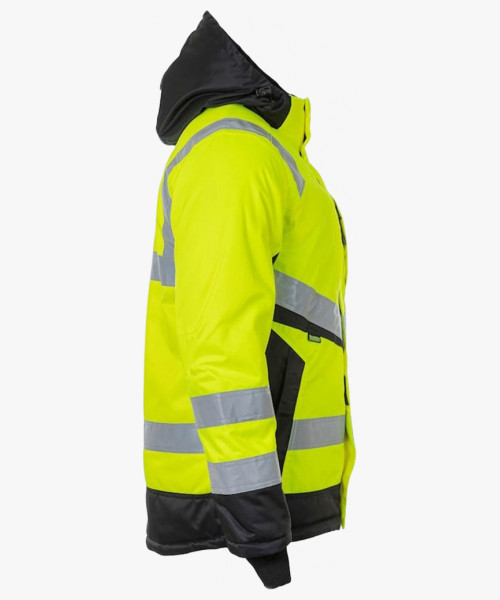 Куртка сигнальная зимняя Brodeks KW216, цвет жёлтый, чёрный