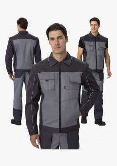 Куртка-трансформер Лидер IMP (тк.Смесовая,240), т.серый/св.серый