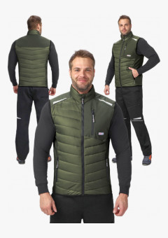 Жилет утепленный ProfLineLeader (тк.Нейлон/Софтшел), хаки