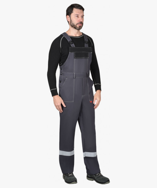 Костюм сварщика СИРИУС-ГЕРКУЛЕС летний, куртка, п/к т.серый с черным, СОП 50мм