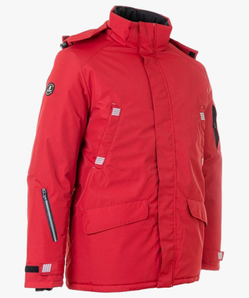 Куртка-парка зимняя мужская Brodeks KW204, цвет красный