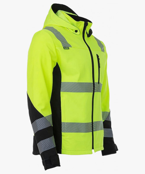 Куртка сигнальная софтшелл Brodeks KS227, цвет жёлтый, чёрный