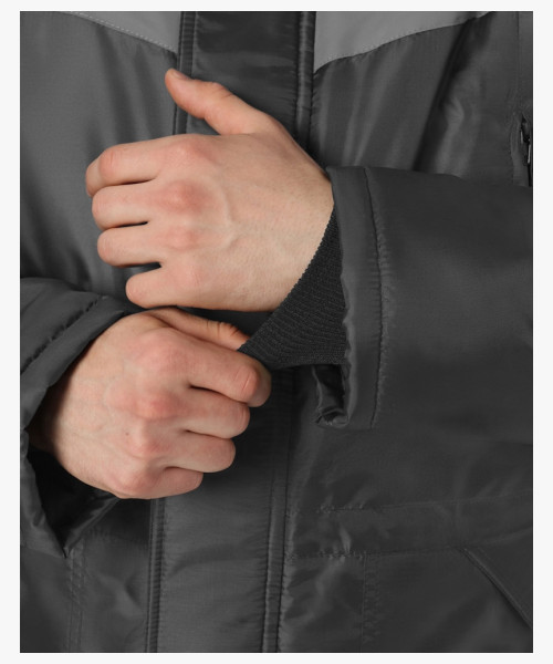 Куртка зимняя Лигор СОП (тк.OxLine,90), т.серый/красный