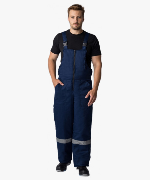 Костюм зимний Сибер СОП (Балтекс, 210) п/к, темно-синий/васильковый