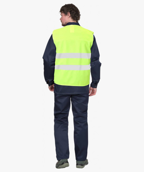 Жилет сигнальный SIRIUS класс 1, 2 СОП (трик.100 гр/м2) лимонный