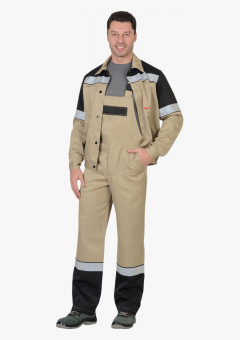 Костюм СИРИУС-ЛЕГИОНЕР куртка, п/к песочный с черным СОП 50мм