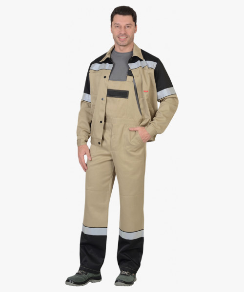 Костюм СИРИУС-ЛЕГИОНЕР куртка, п/к песочный с черным СОП 50мм