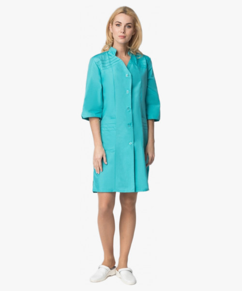 Халат женский Лира (тк.ТиСи), бирюзовый