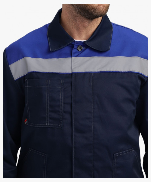 Костюм Лигор-2 Премиум СОП (тк.Смесовая,240) п/к, т.синий/васильковый