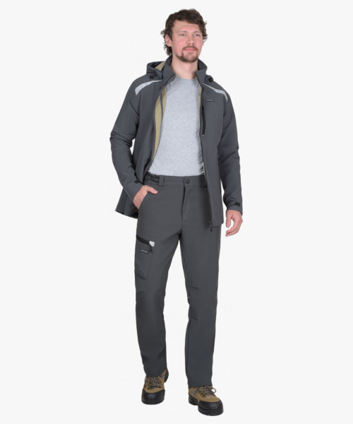 Костюм СИРИУС-СПЕЙС куртка, брюки, софтшелл т.серый