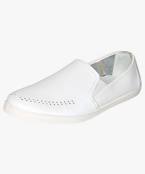 Туфли мужские нат. кожа Денис ПВХ ALMI (арт. 8128-00101), белый