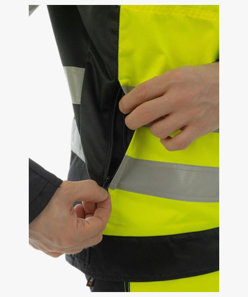 Куртка сигнальная Brodeks KS225, цвет жёлтый, чёрный