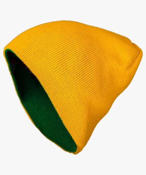 Шапка Brodeks Light Bicolor, цвет зёленый, жёлтый