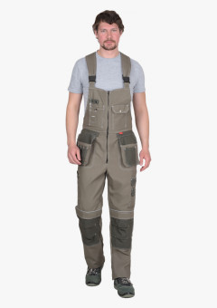 Полукомбинезон СИРИУС-ТОКИО т. песочный с хаки 100%х/б пл. 265 г/кв.м