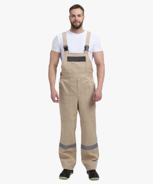 Костюм Лигор-2 СОП (тк.Смесовая,210) п/к, бежевый/т.серый