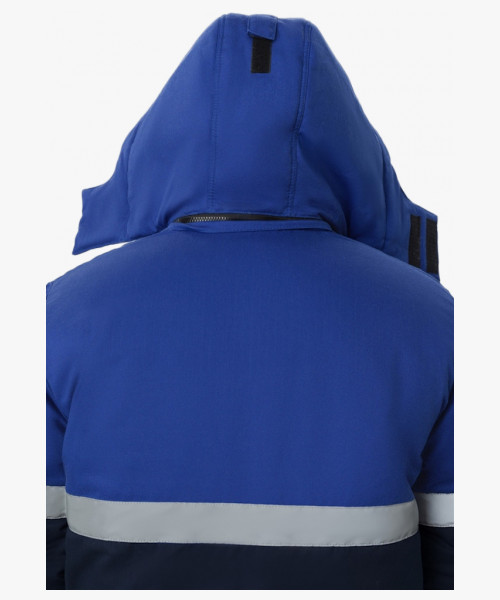 Костюм зимний Экспертный Антистат МВО (тк.Смесовая,245) п/к, т.синий/васильковый