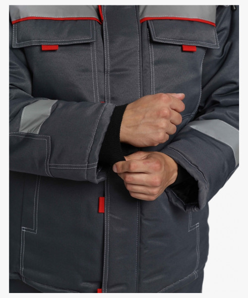 Костюм зимний Флофт-2 NEW (тк.Смесовая,210) п/к, т.серый/св.серый