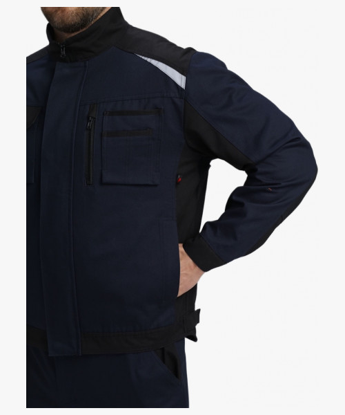 Куртка Милан NEW CH МВО (тк.Смесовая,270), т.синий/черный